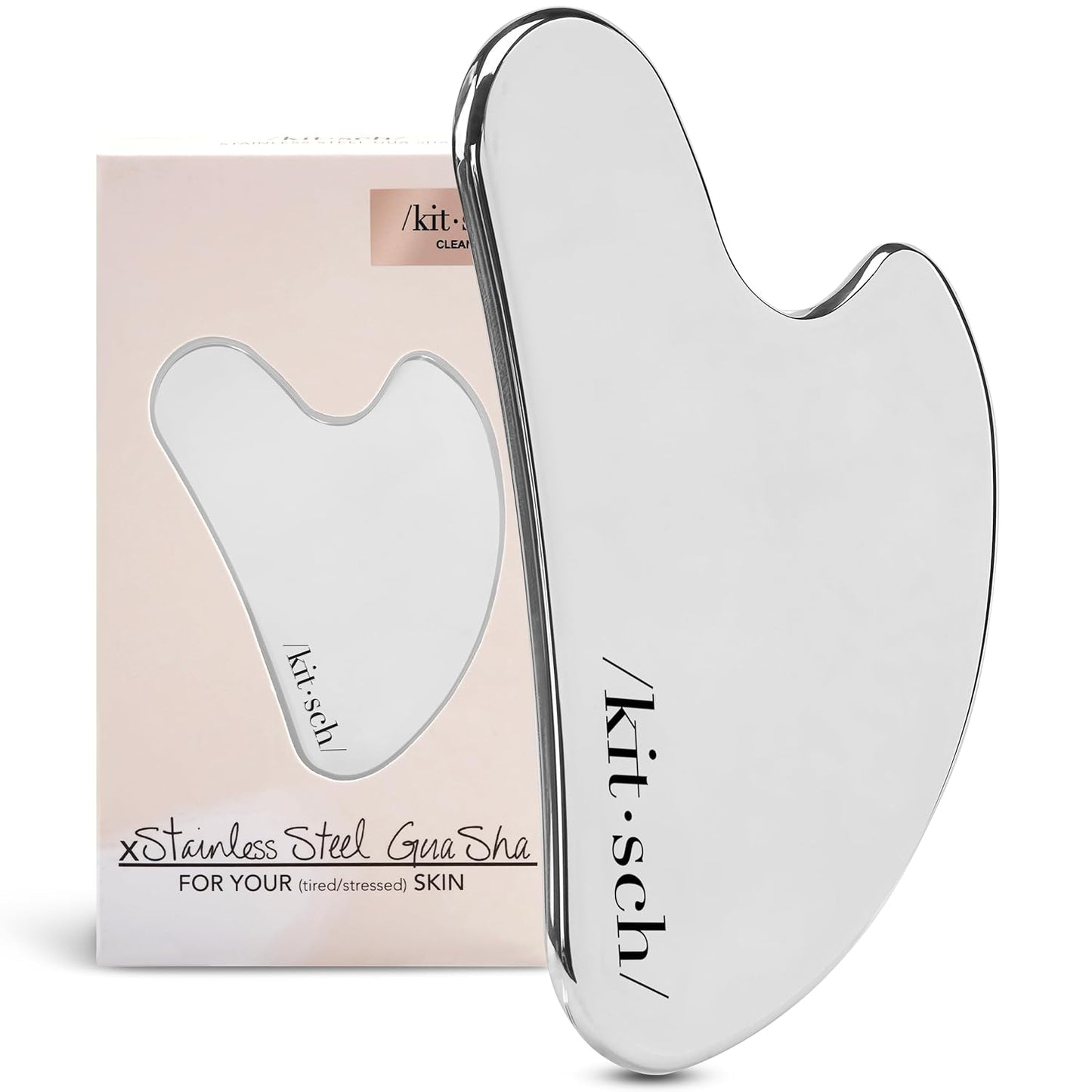 Herramienta Gua Sha de acero inoxidable