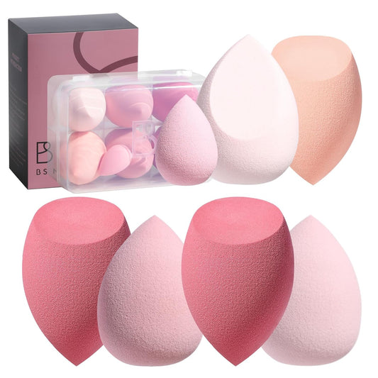 Makeup Sponge Set with Storage Case – 7 Pcs