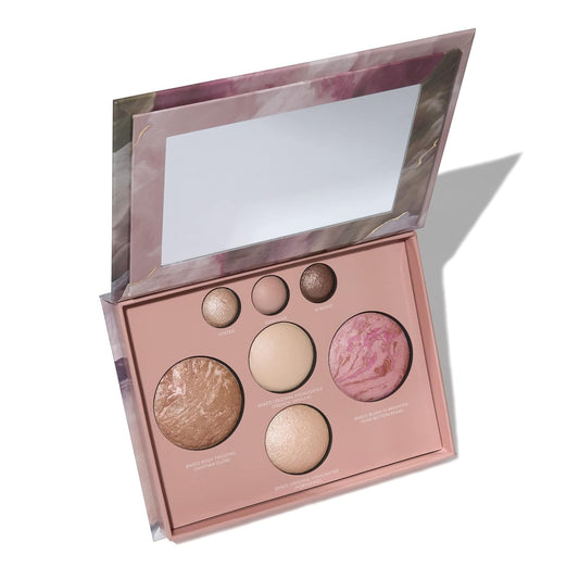 Paleta de rostro y ojos horneados: 7 tonos