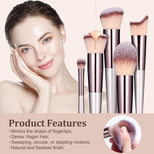Juego de 18 brochas de maquillaje con estuche