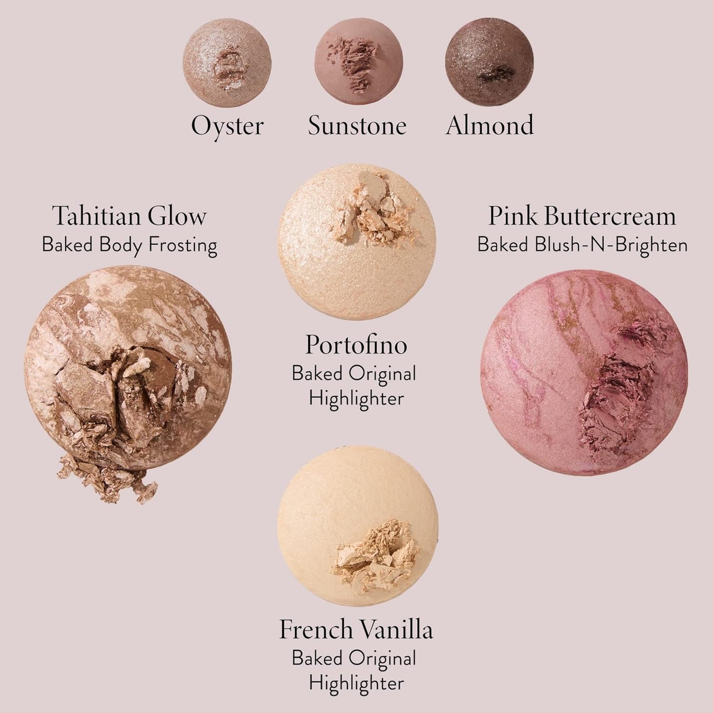 Paleta de rostro y ojos horneados: 7 tonos